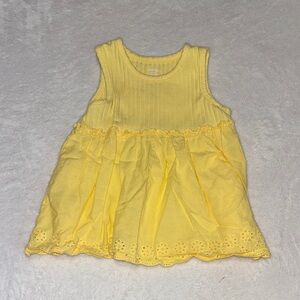 George Yellow Sleeveless Baby Dress